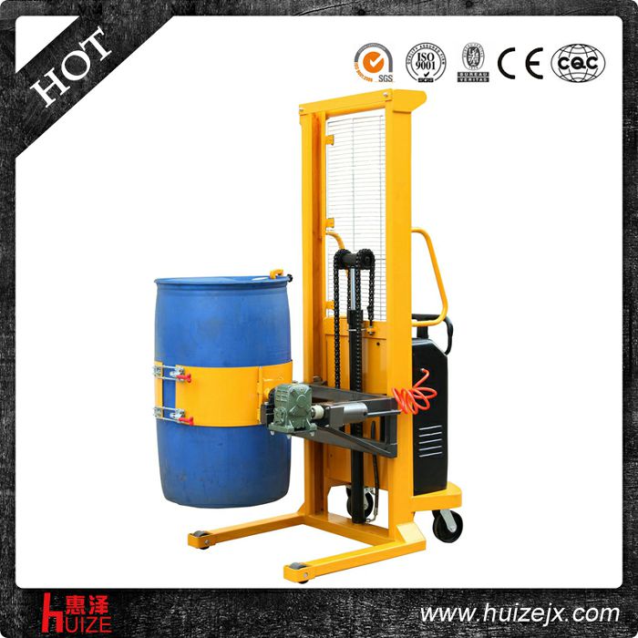 半電動多功能油桶車（單門架，夾塑桶）